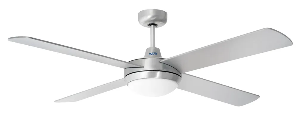 AVANT Ventilador de Techo Ventilador de Techo con luz | Medida 135Cm 70Watios | 70W Color Plateado - Electrodomésticos