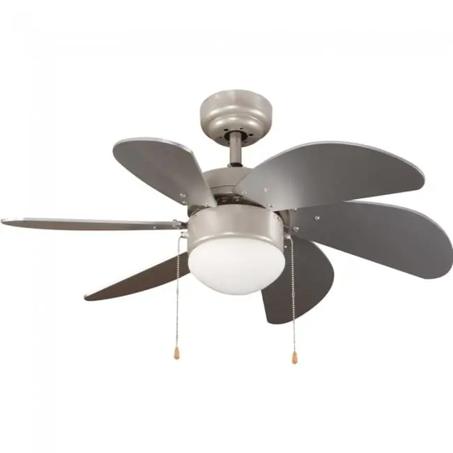 Ventilador de techo con luz Basic Marrón marca Wonderlamp - Electrodomésticos