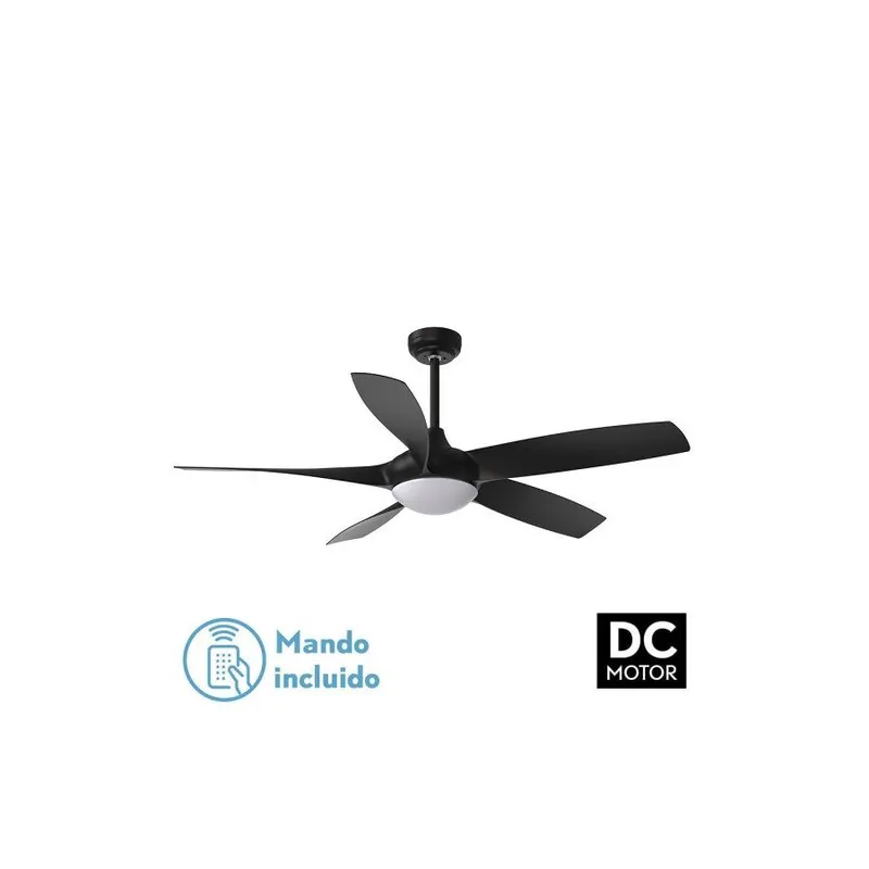 ventilador de techo metal color negro serie galleo 137cm - Electrodomésticos