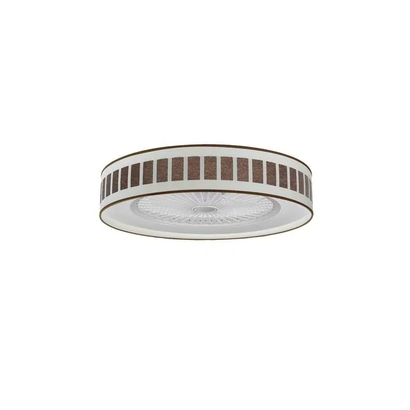 ventilador de techo metal color blanco y negro serie ivanna 60cm - Electrodomésticos