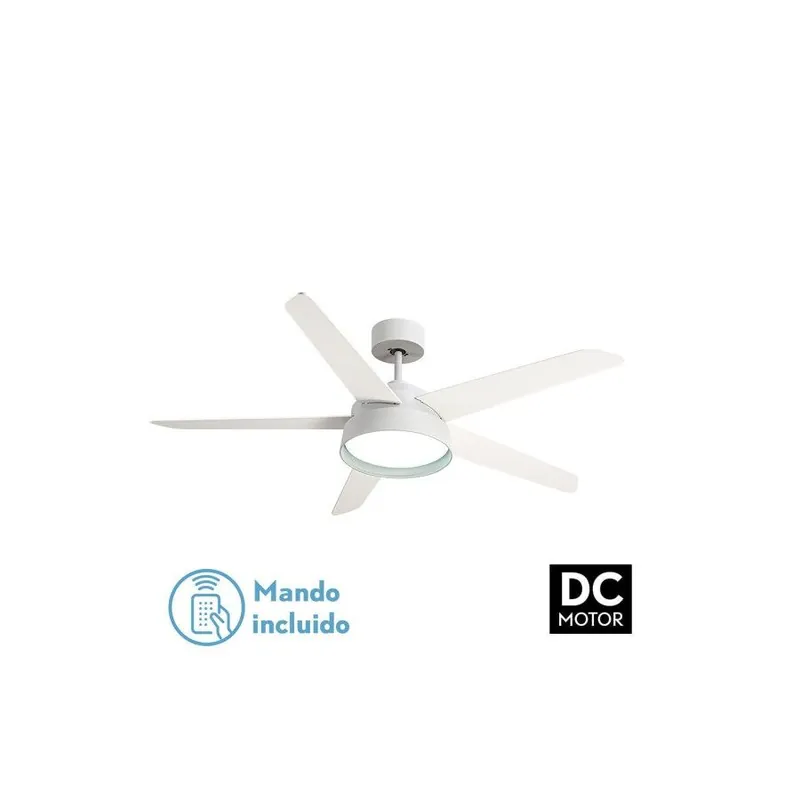 ventilador de techo metal color blanco serie lebeche 132cm - Electrodomésticos