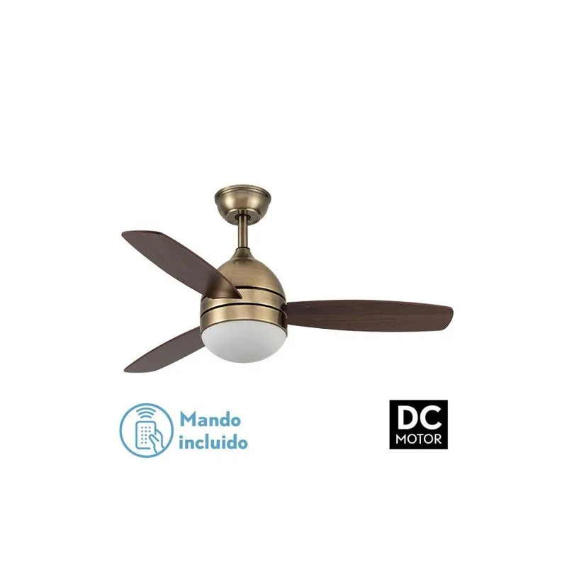 ventilador de techo metal color dorado serie maestral 107cm - Electrodomésticos