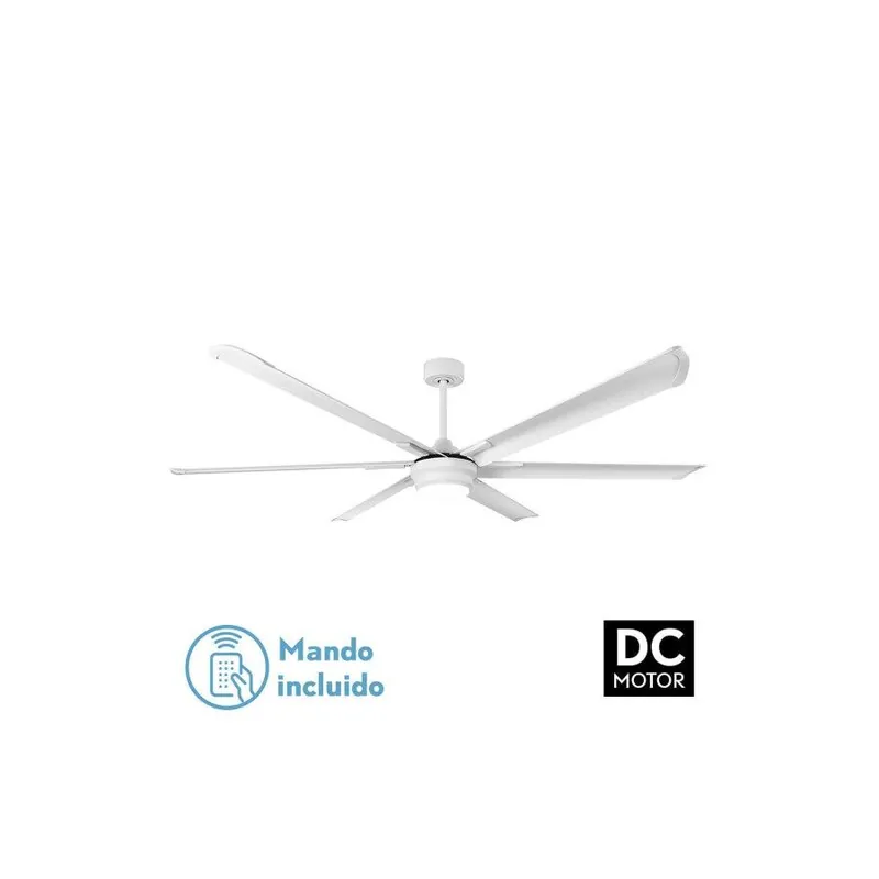 ventilador de techo metal color blanco serie marea 198cm - Electrodomésticos