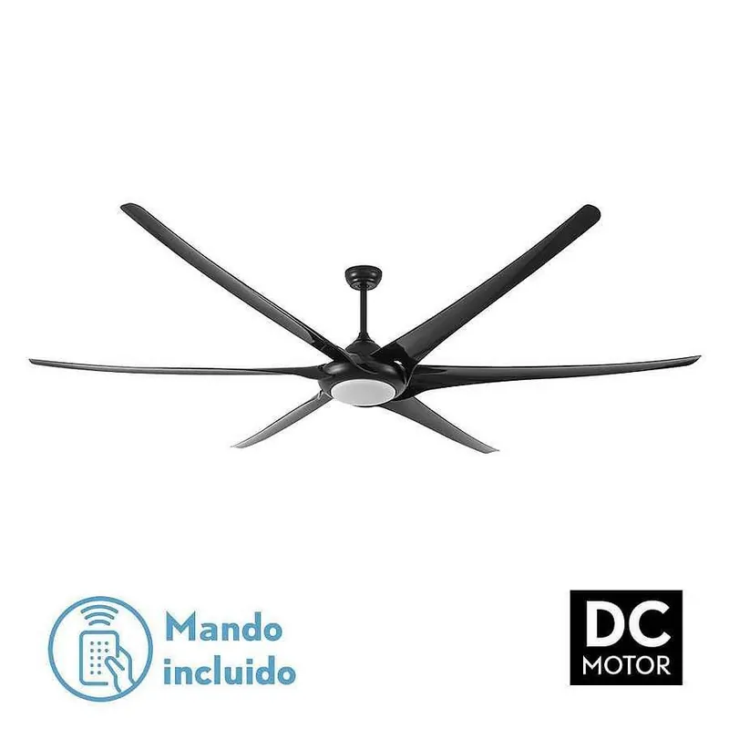 ventilador de techo metal color negro serie moncayo 254cm - Electrodomésticos