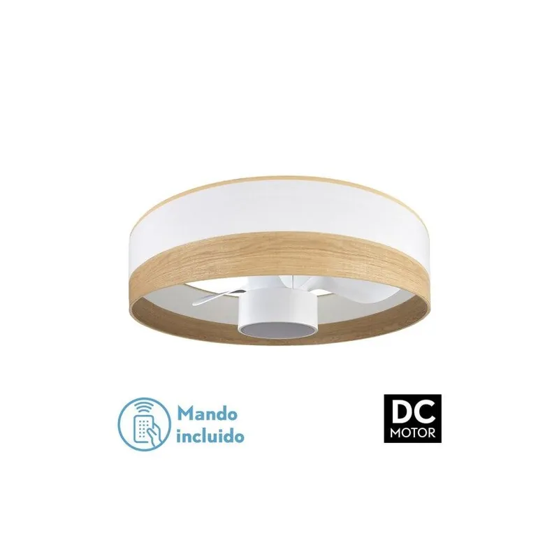 ventilador de techo metal color blanco serie olga 70cm - Electrodomésticos