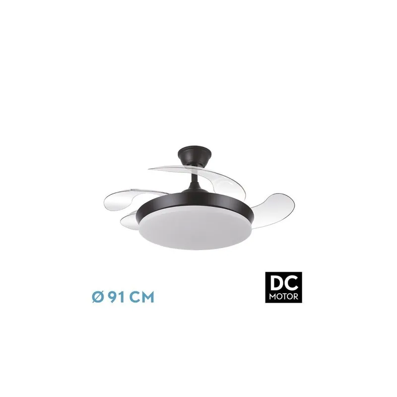 ventilador de techo metal color cuero serie trindente mini 42cm - Electrodomésticos