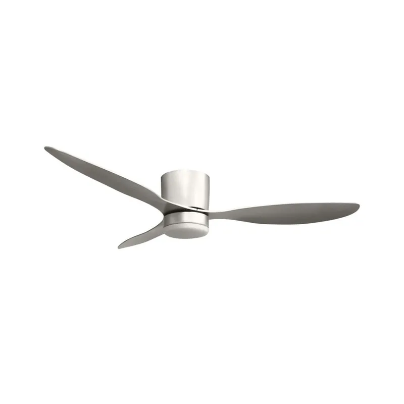 Ventilador de techo Nasim Lumit 16W 3 aspas con luz LED plateado Ø132 cm - Electrodomésticos