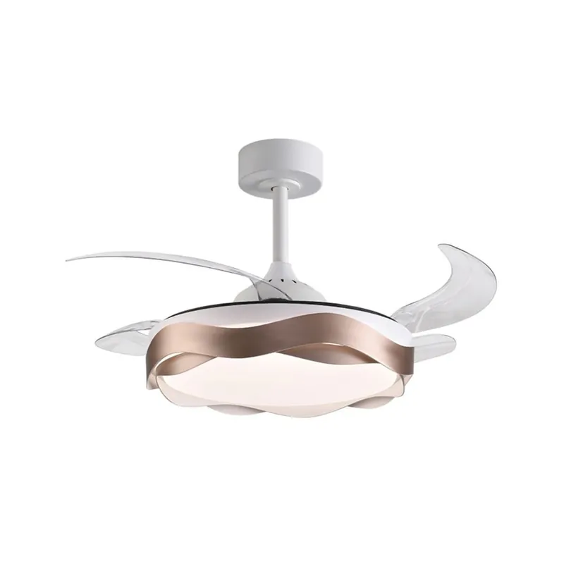 Ventilador de techo Ondas Bel Air 72W 4 aspas retráctiles con luz LED blanco Ø108 cm - Electrodomésticos