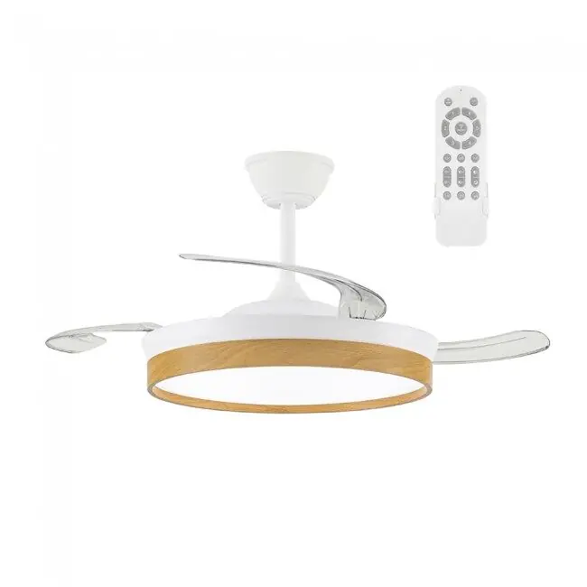 Ventilador LED aspas retráctiles Cosmatos CCT Dim 45W marca Wonderlamp - Electrodomésticos