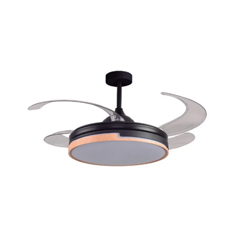 Ventilador de techo Robin Eco Bel Air 72W 4 aspas retráctiles negro/natural Ø107 cm - Electrodomésticos