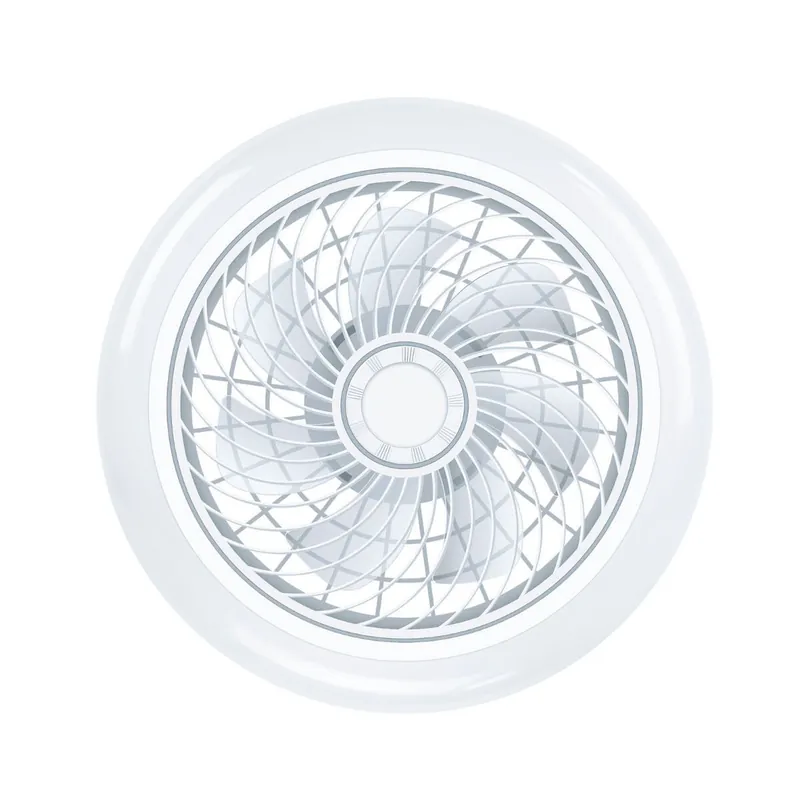 Ventilador de techo Siroco 43W aspas reversibles con altavoz 3000lm blanco Ø46 cm - Electrodomésticos
