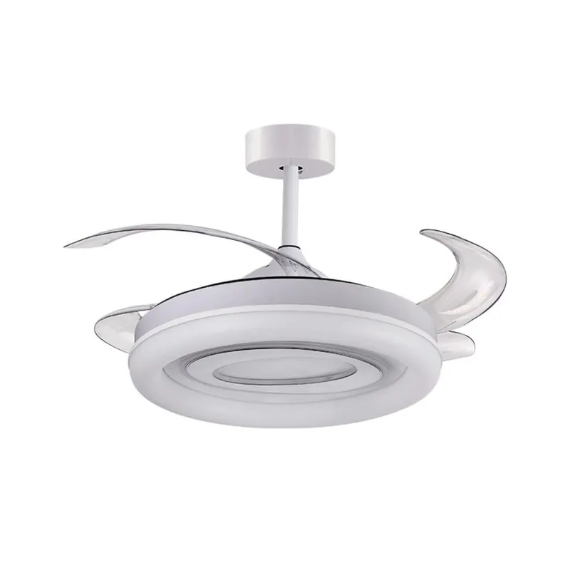 Ventilador de techo Tebe Bel Air 4 aspas retráctiles + mando a distancia blanco Ø108 cm - Electrodomésticos