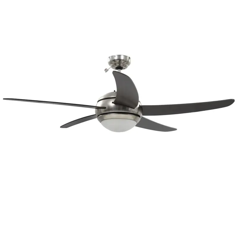Ventilador de techo Vega con lámpara + mando a distancia blanco Ø128 cm - Electrodomésticos