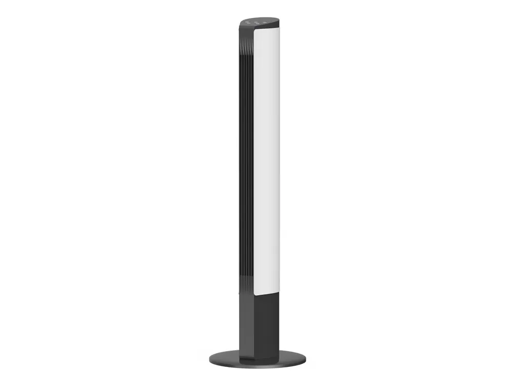 Ventilador de torre, sin aspas y con oscilación automática. Incluye panel táctil con con 3 velocidades, 3 modos y temporizador. - Electrodomésticos