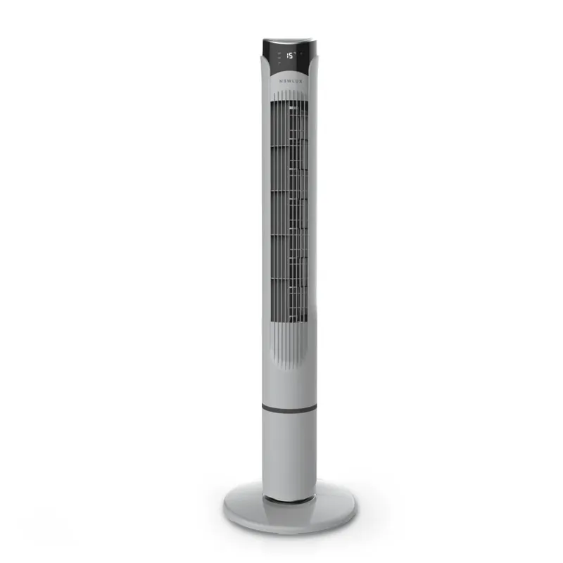 Ventilador de Torre W130 Newlux Gris sin Aspas (45W) con Altura 103 - Electrodomésticos