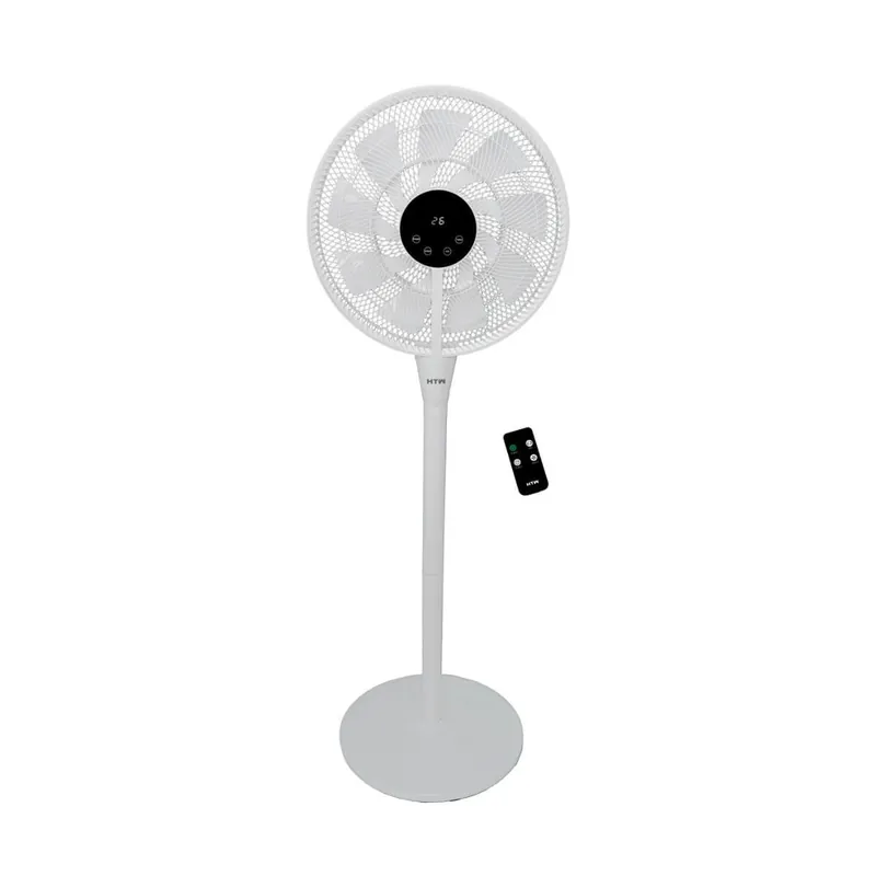 Ventilador de pie HTW VP-25YM 25W 6 velocidades inclinable blanco Ø35 cm