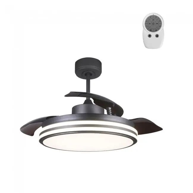 Ventilador LED con aspas plegables Garin Blanco CCT 35W marca Wonderlamp - Electrodomésticos