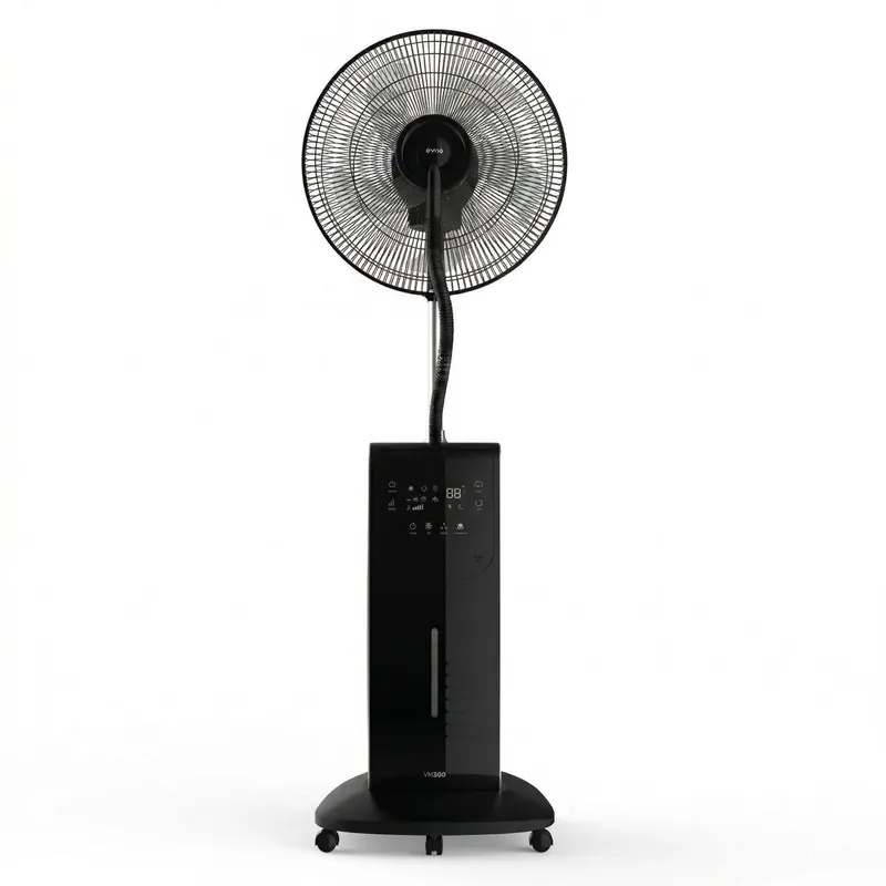 Ventilador Nebulizador EVVO con agua, 90W, 3 velocidades, mando a distancia, antimosquitos - Electrodomésticos
