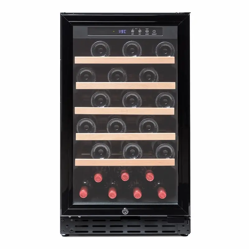 Vinoteca 34 botellas Vinobox 40 GC 1T Negro De libre instalación o encastrable Mono temperatura - Electrodomésticos