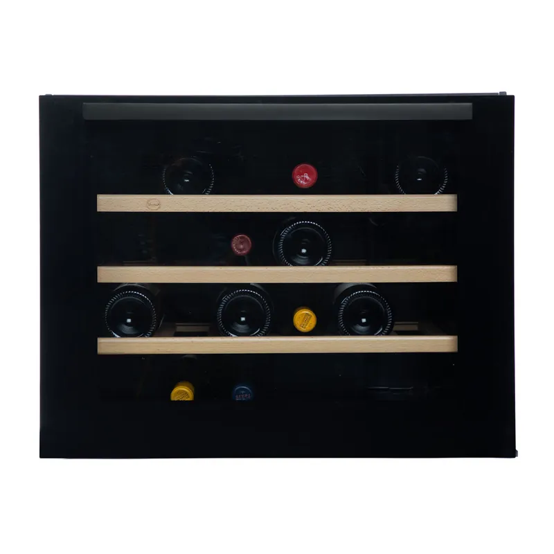VINOBOX 24 Diseño Bodega negra para hasta 24 botellas - Electrodomésticos