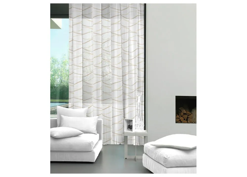 Visillo AQUA 140x250cm color beige - Textil