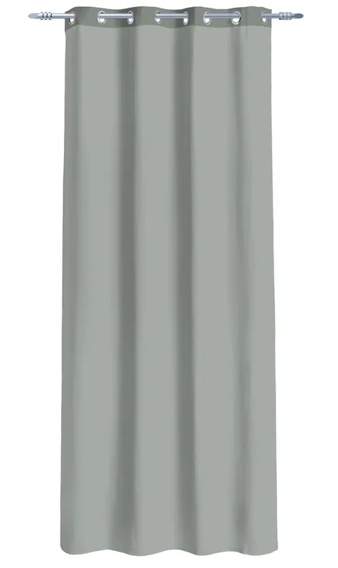 Visillo poliéster GLORIA 135x260cm color gris - Textil