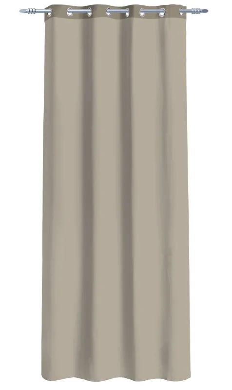 Visillo poliéster GLORIA 135x260cm color taupe - Textil