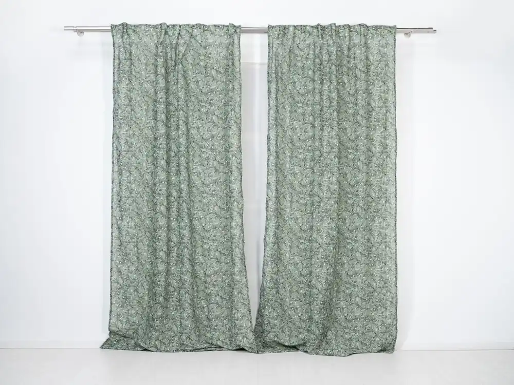 Visillo translúcido Olivo Olivo - Verde - 140x260