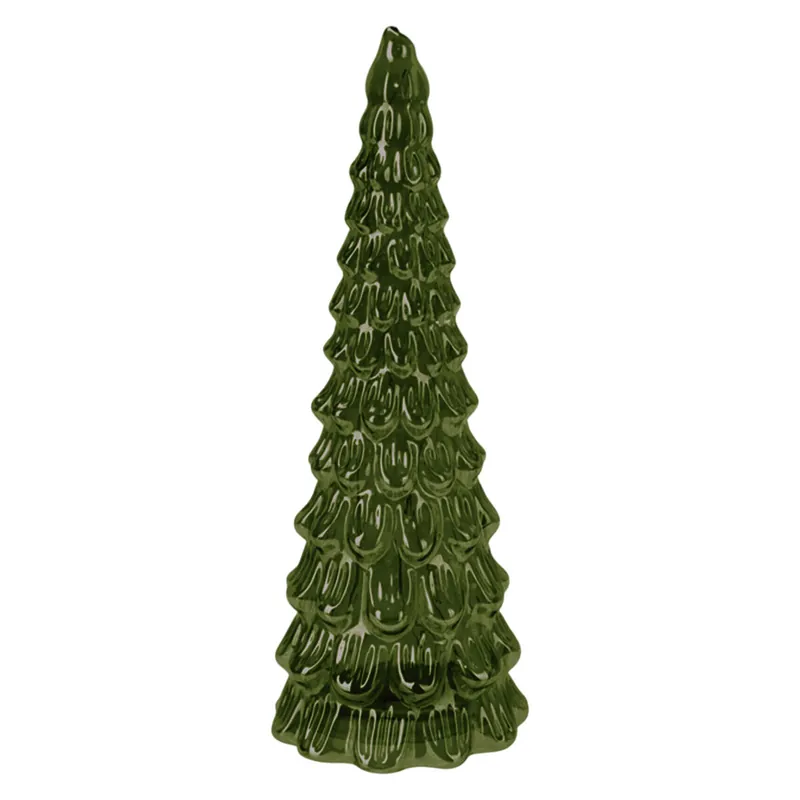 Well Home Árbol de Navidad con Decoración LED Verde y cable metálico H.38 cm