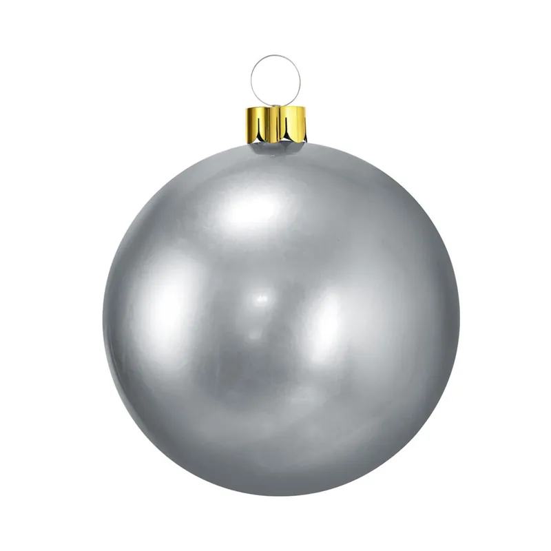 Well Home Bola de Navidad Inflable Plateada de 6,5cm - Decoración