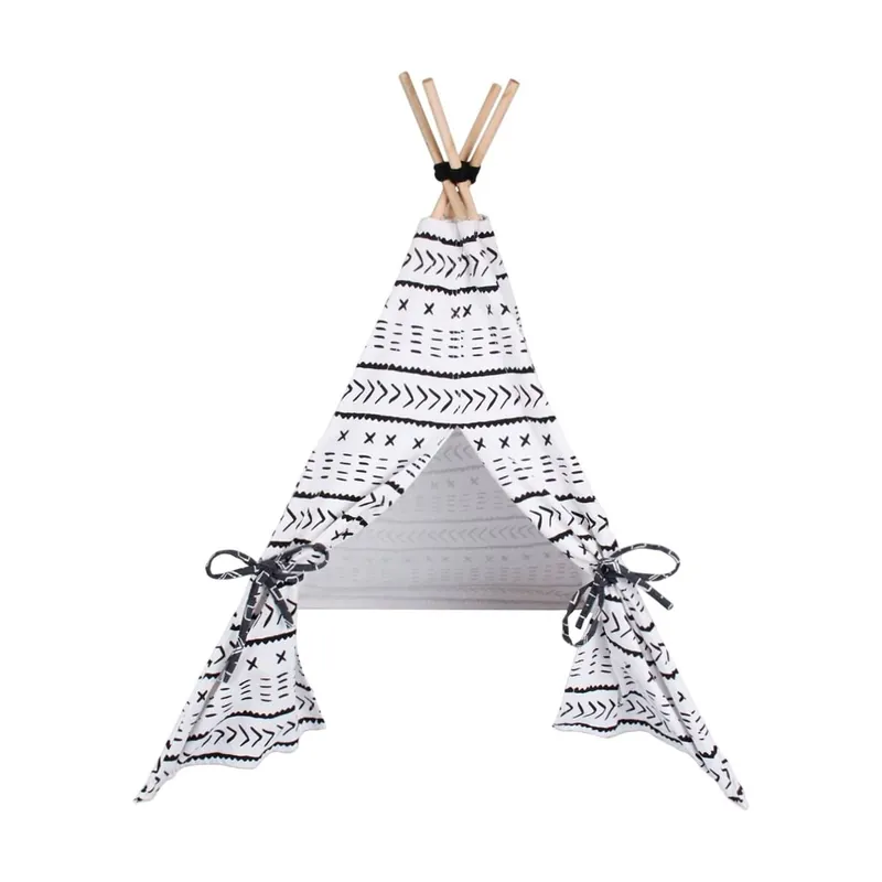 Well Home Carpa-Tipi para mascotas de lona 56x56x74cm