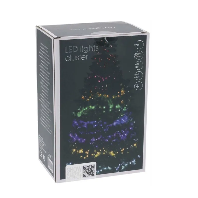 Well Home Clúster de 400 Luces LED Multicolor con Controlador - 8 metros de longitud