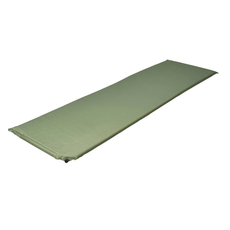 Well Home Colchoneta autoinflable en Poliéster y esponja 183x51x2,5cm color Verde - Descanso
