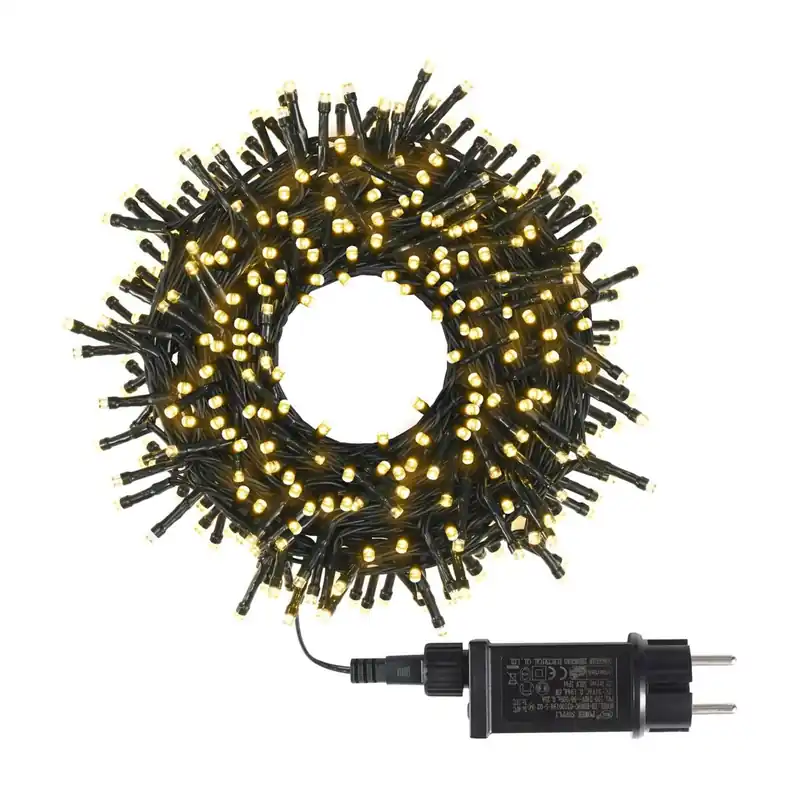 Well Home Guirnaldas con 480 Luces LED en Blanco cálido - Cable 3m