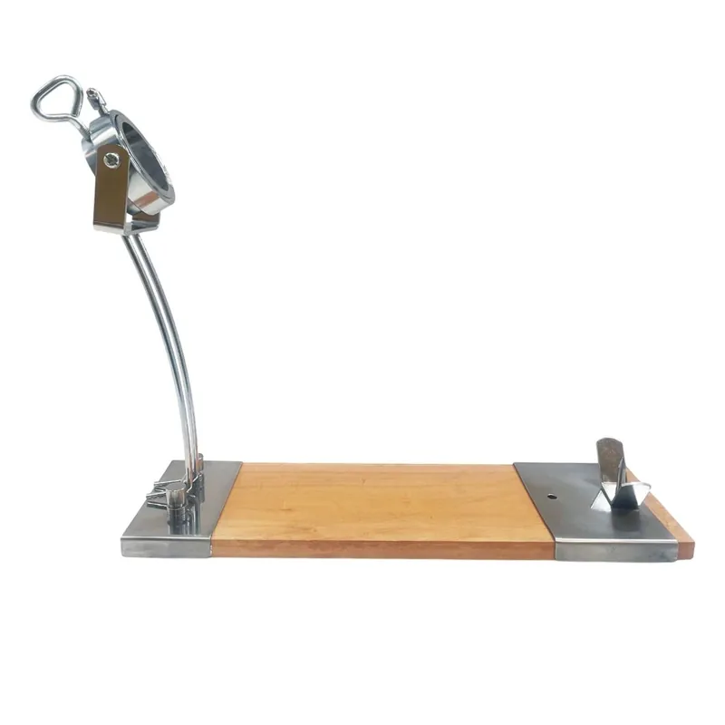 Well Home Jamonero IBERIA Luxe con cabezal giratorio y base de madera - Cocina
