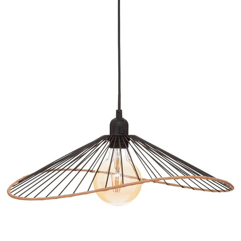 Well Home - Lámpara Colgante de Techo - Pantalla de Metal 45 cm - Estilo Industrial - Moderna y Funcional