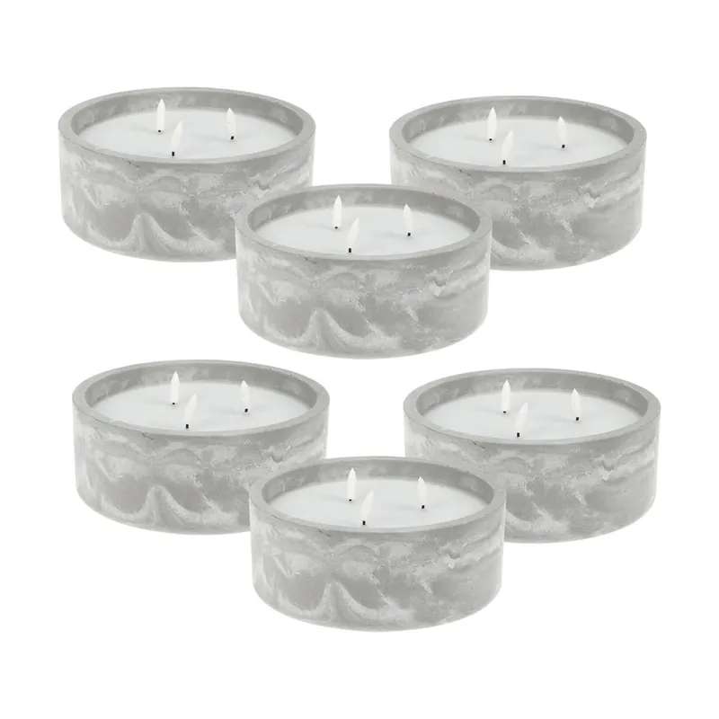 WELL HOME - Pack 6 Velas LED redonda
