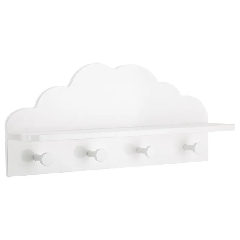 WELL HOME - Perchero infantil "Nube" color blanco