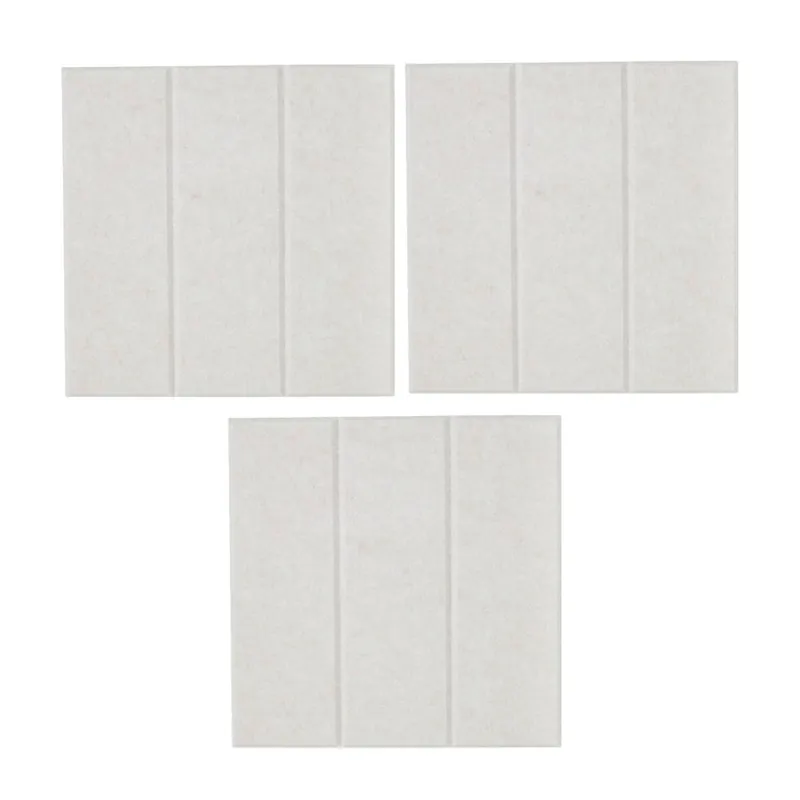 Well Home Set de 3 Paneles de fieltro decorativos 30x30cm en color Gris - Decoración