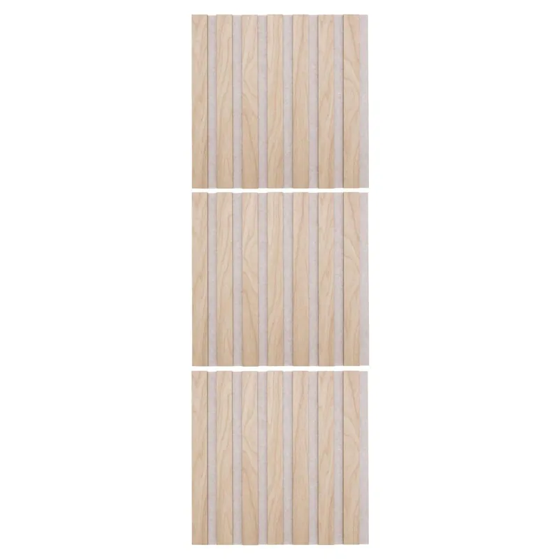 Well Home Set de 3 Paneles decorativos 'Colva' 30x30cm en MDF en color Beige - Decoración