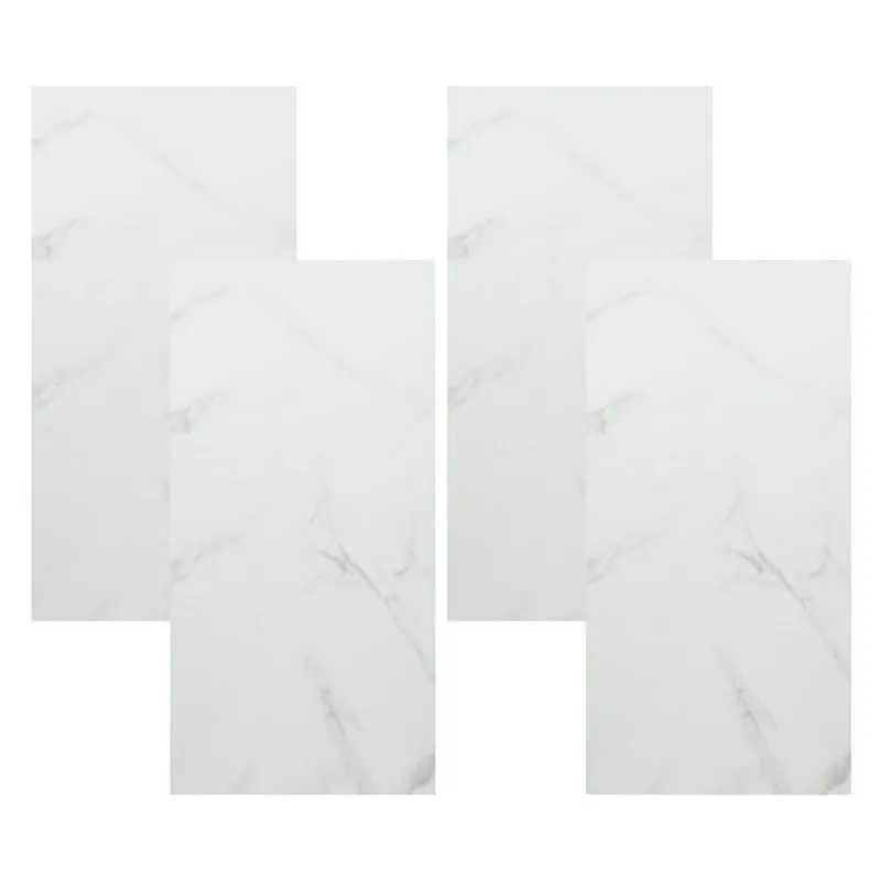 Well Home Set de 4 paneles decorativos 90x45m de PVC efecto mármol - Decoración