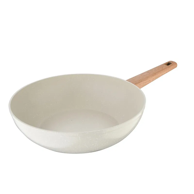 Bergner NATURALLY Wok de Ø28cm en aluminio forjado en color Blanco - Cocina