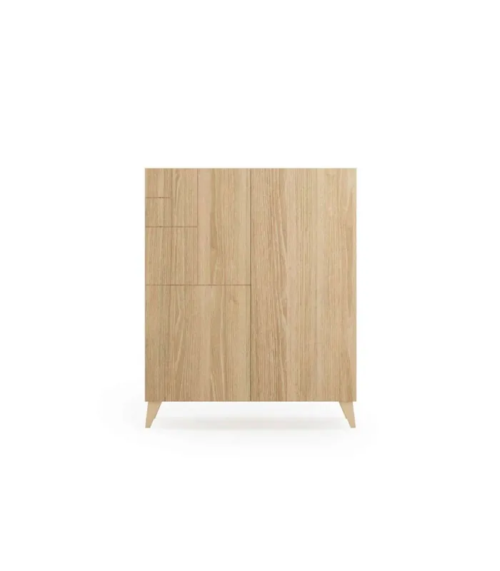 Zapatero 2 puertas diseño moderno con estantes ajustables - Muebles