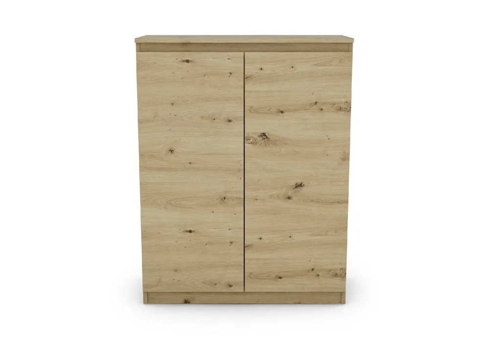Zapatero con 2 puertas y 2 baldas ELEGANZA blanco - Muebles