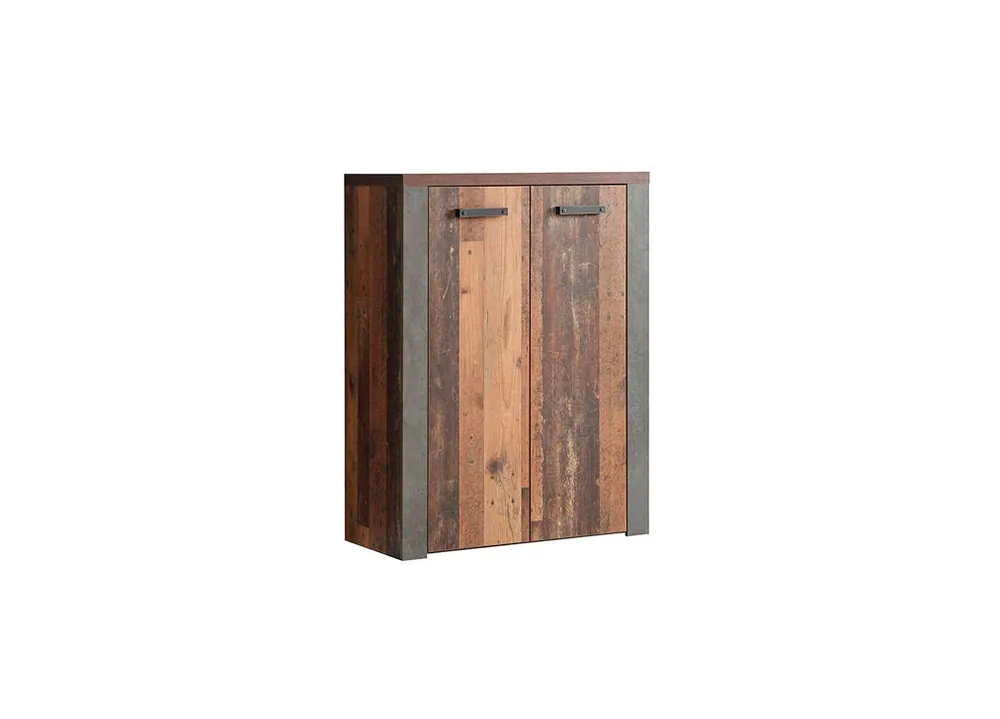 Zapatero con 2 puertas y 4 estantes NELEKE - Muebles