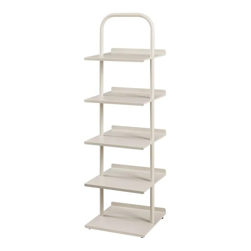 Zapatero Poytya 5 niveles acero 119x34x32 cm Antracita [en.casa] - Muebles
