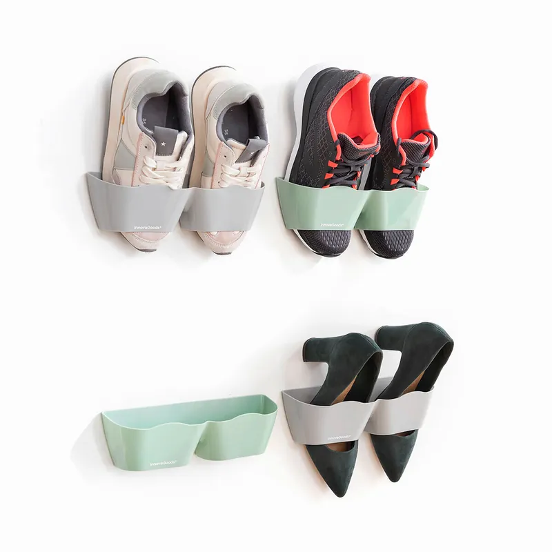 Zapateros Adhesivos Shohold InnovaGoods Pack de 4 uds - Muebles