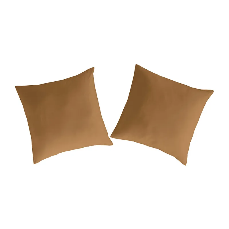 2 Fundas de almohada 100% algodón PURE 65x65 cm Gris - Textil