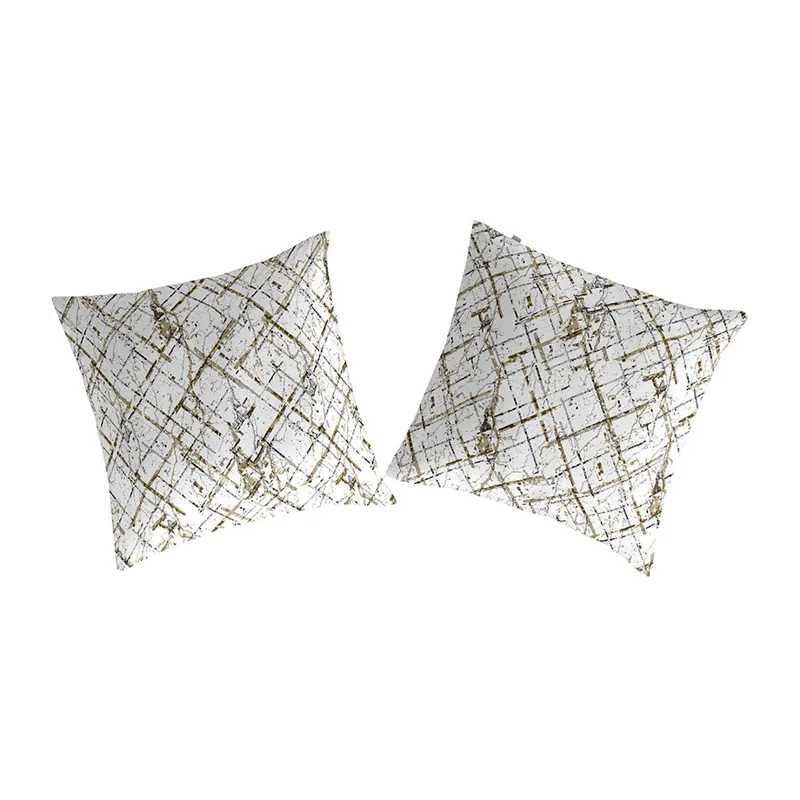 2 cuadrantes SAIDA 65x65 cm blanco - Textil