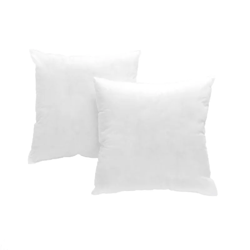 2 Rellenos de cojin de fibra hueca siliconada 50x50 cm - Textil